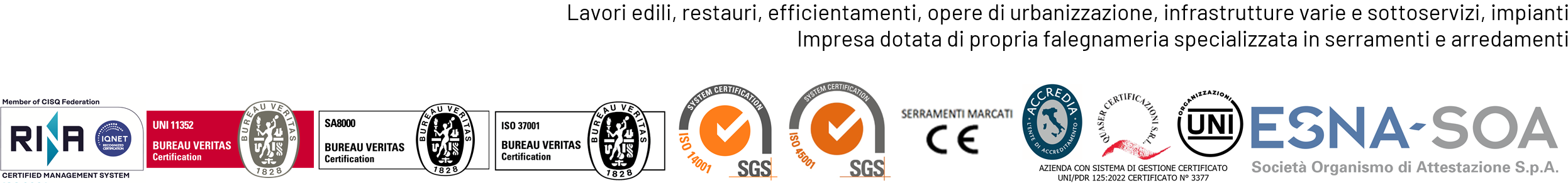 Certificazioni